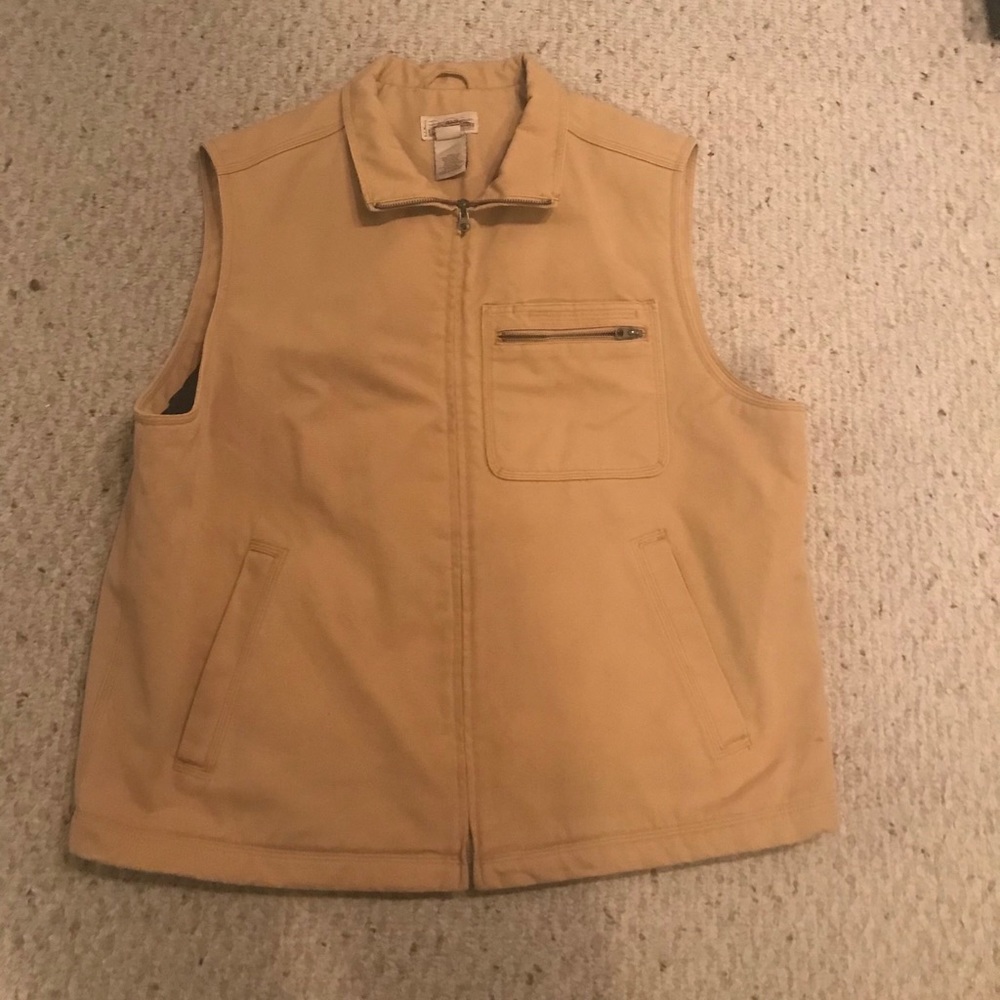 LL Bean heavy weight canvas work vest